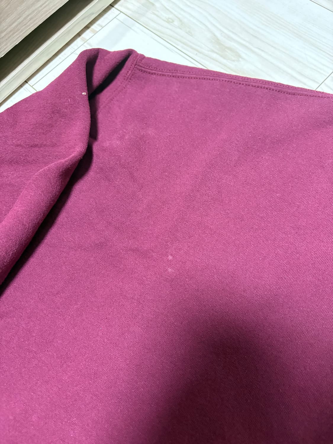 90s russell usa 러셀 plain sweat 버건디 2xl 상품이미지5