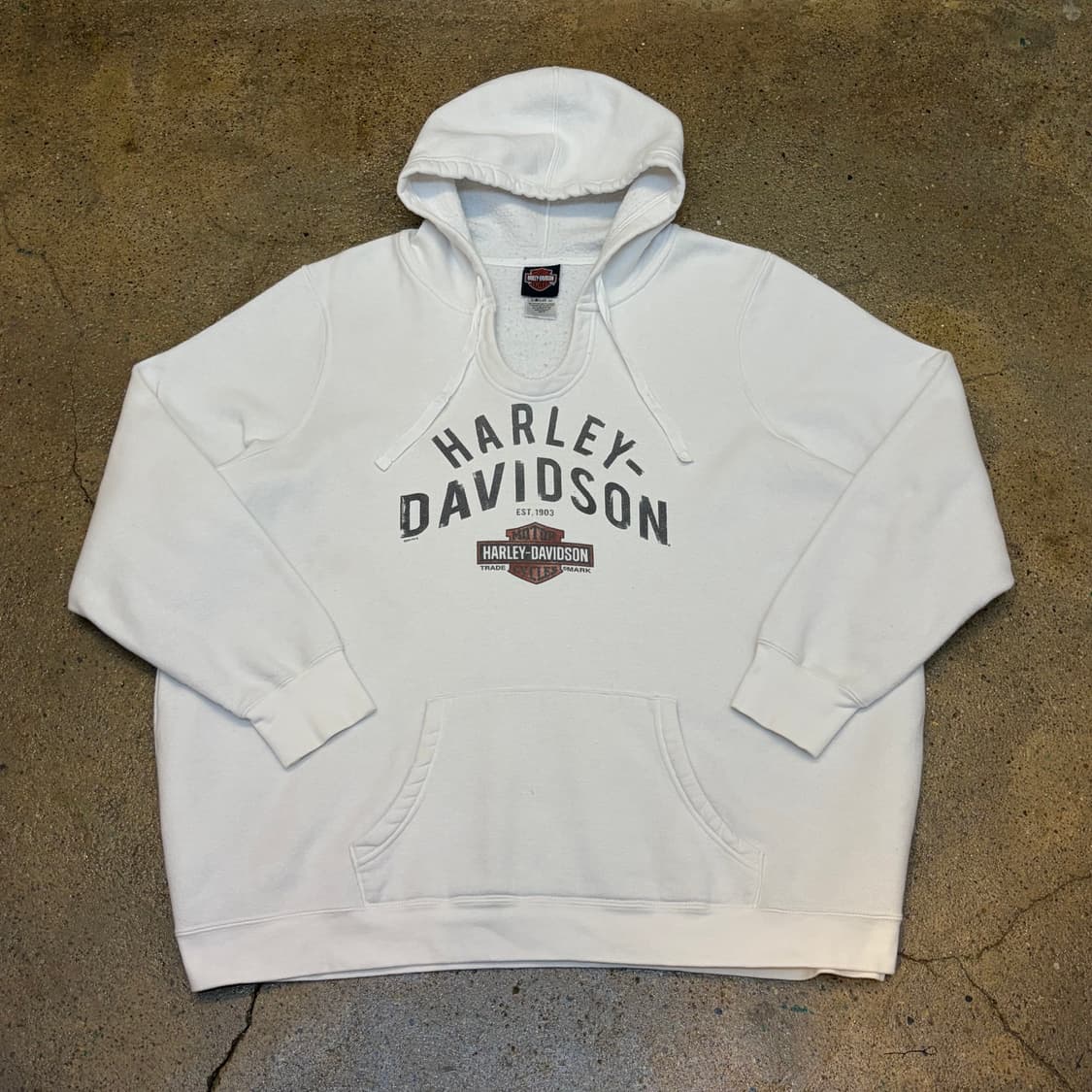 00s 미국 빈티지 할리데이비슨 빅로고 후드티 후드집업 상품이미지2