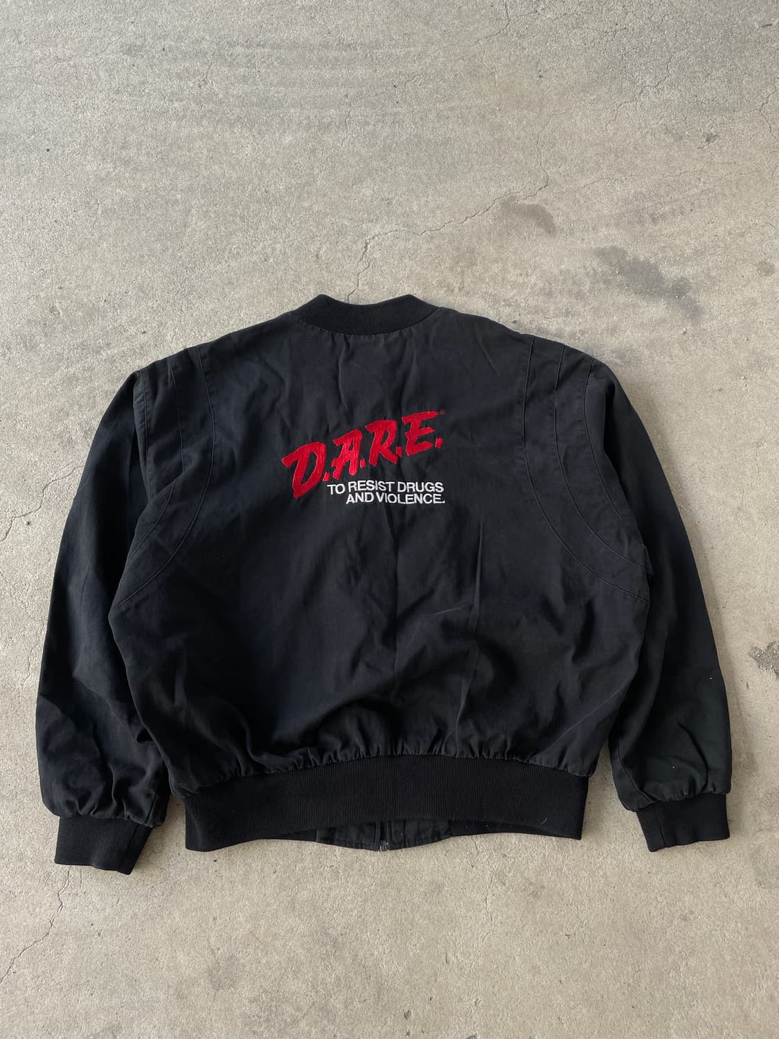 90s D.A.R.E Cotton Bomber Jacket(USA) 상품이미지3