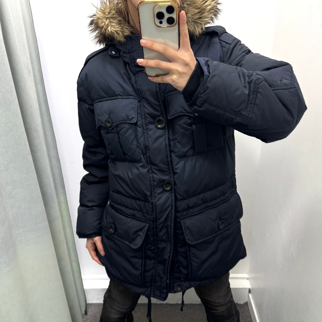 폴로 네이비 덕다운 히말라야 패딩 파카 상품이미지1