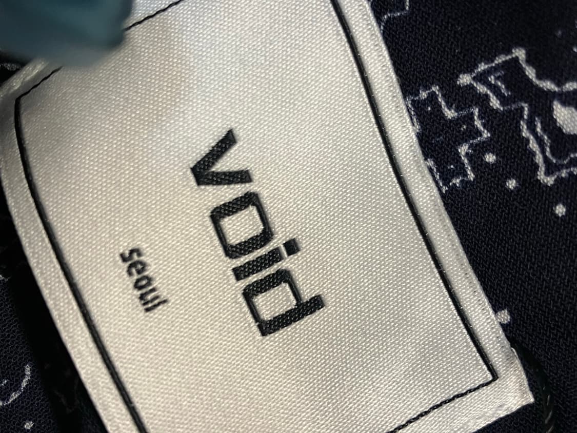 void 패턴 셔츠 네이비 #csz1135 상품이미지3
