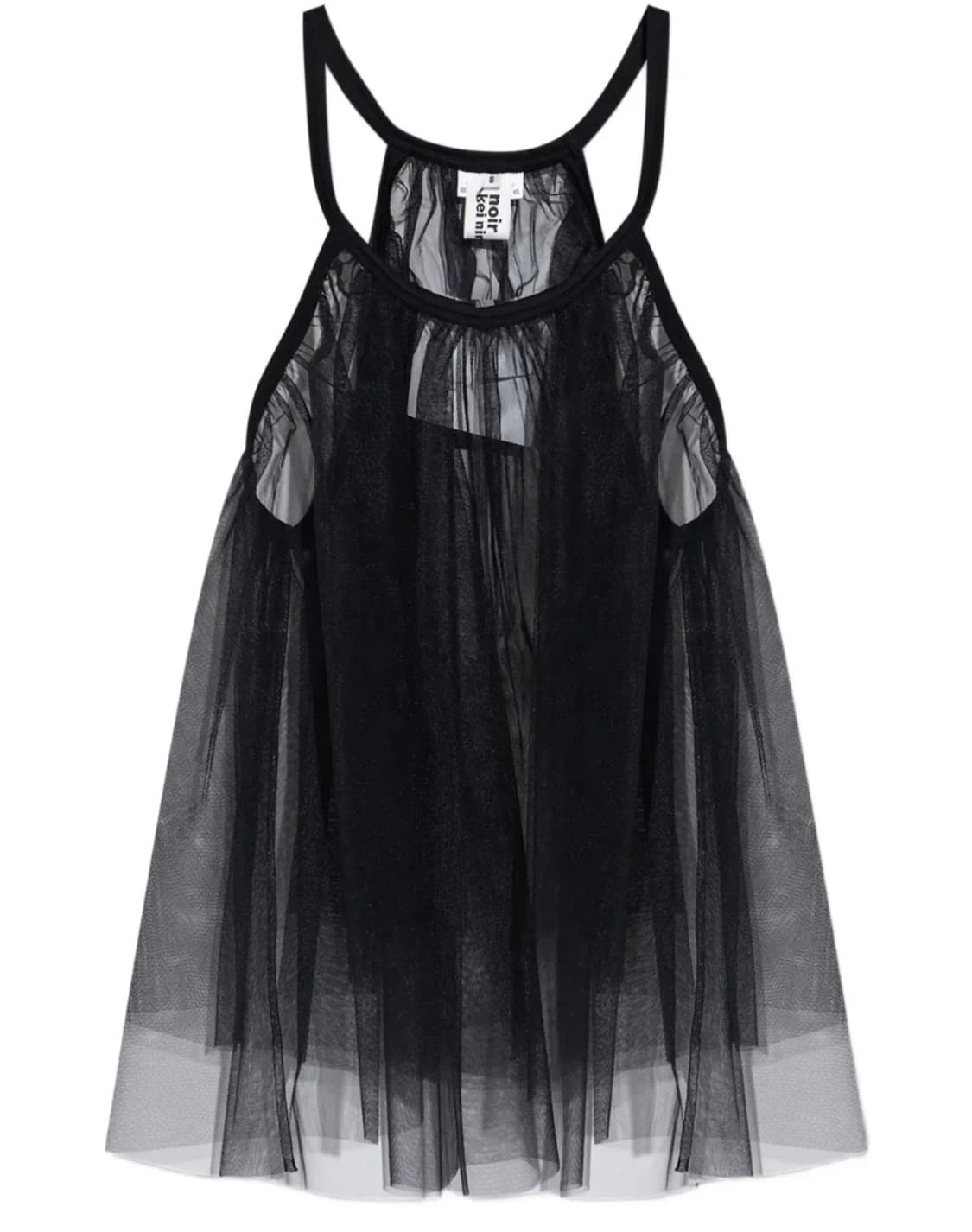 네고가능) 느와케이니노미야 24ss 튤 베스트 (블랙, s) 상품이미지1