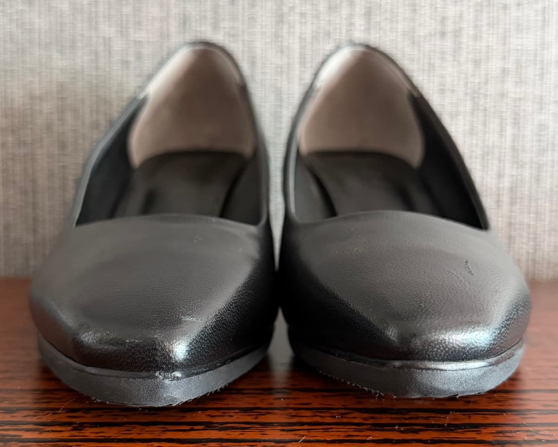 [미착용] 오블리토 블랙 소가죽 세미 스퀘어 펌프스 구두 235 상품이미지2