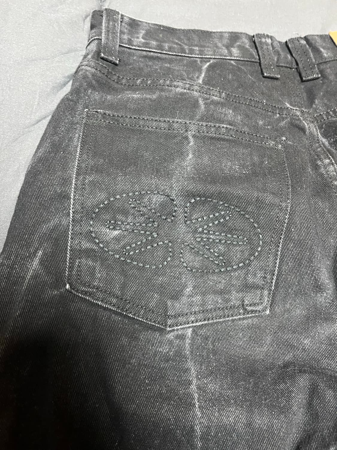 Ertr 블랙 청바지 상품이미지3