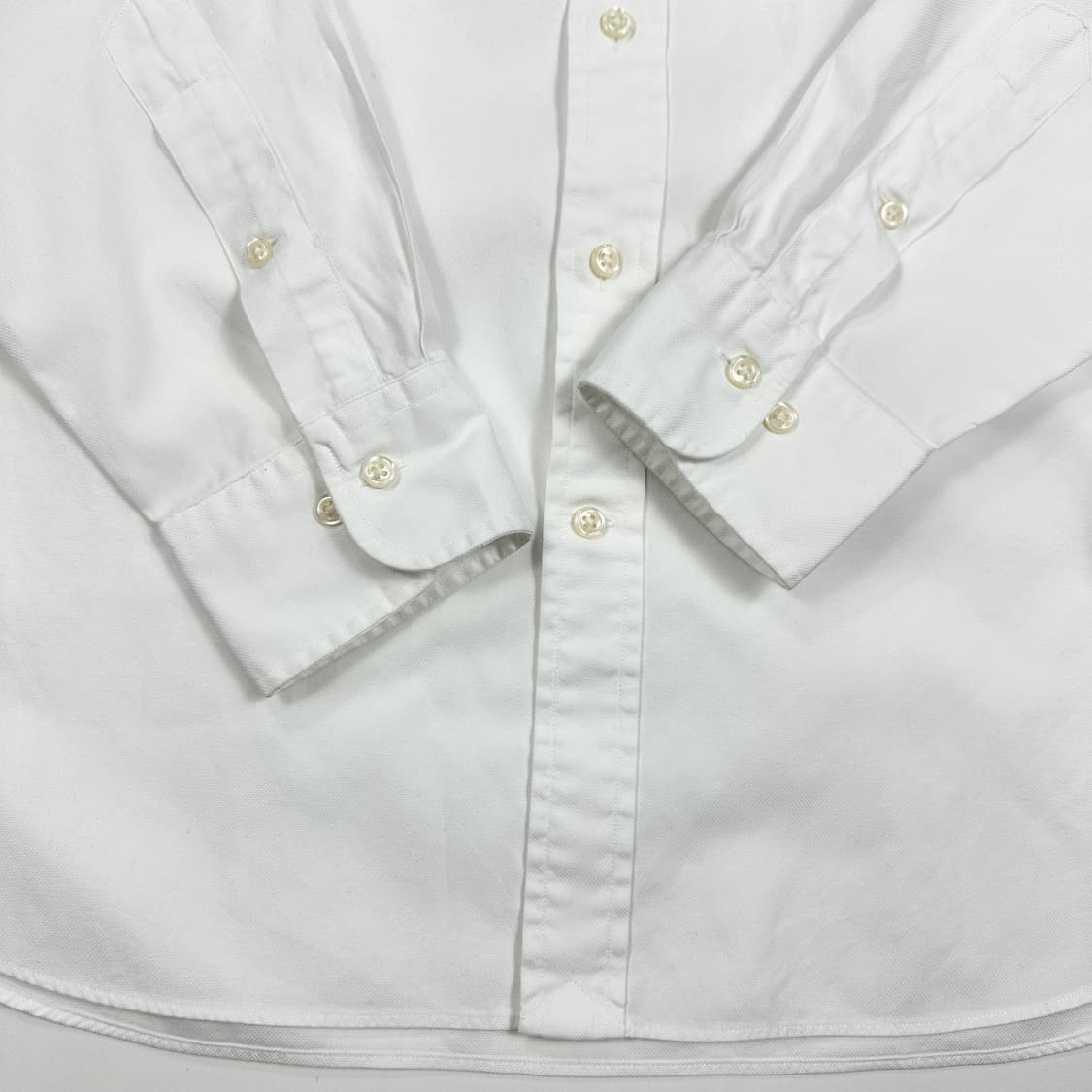 폴로 랄프로렌 포니 클래식 화이트 셔츠 (M) 상품이미지3