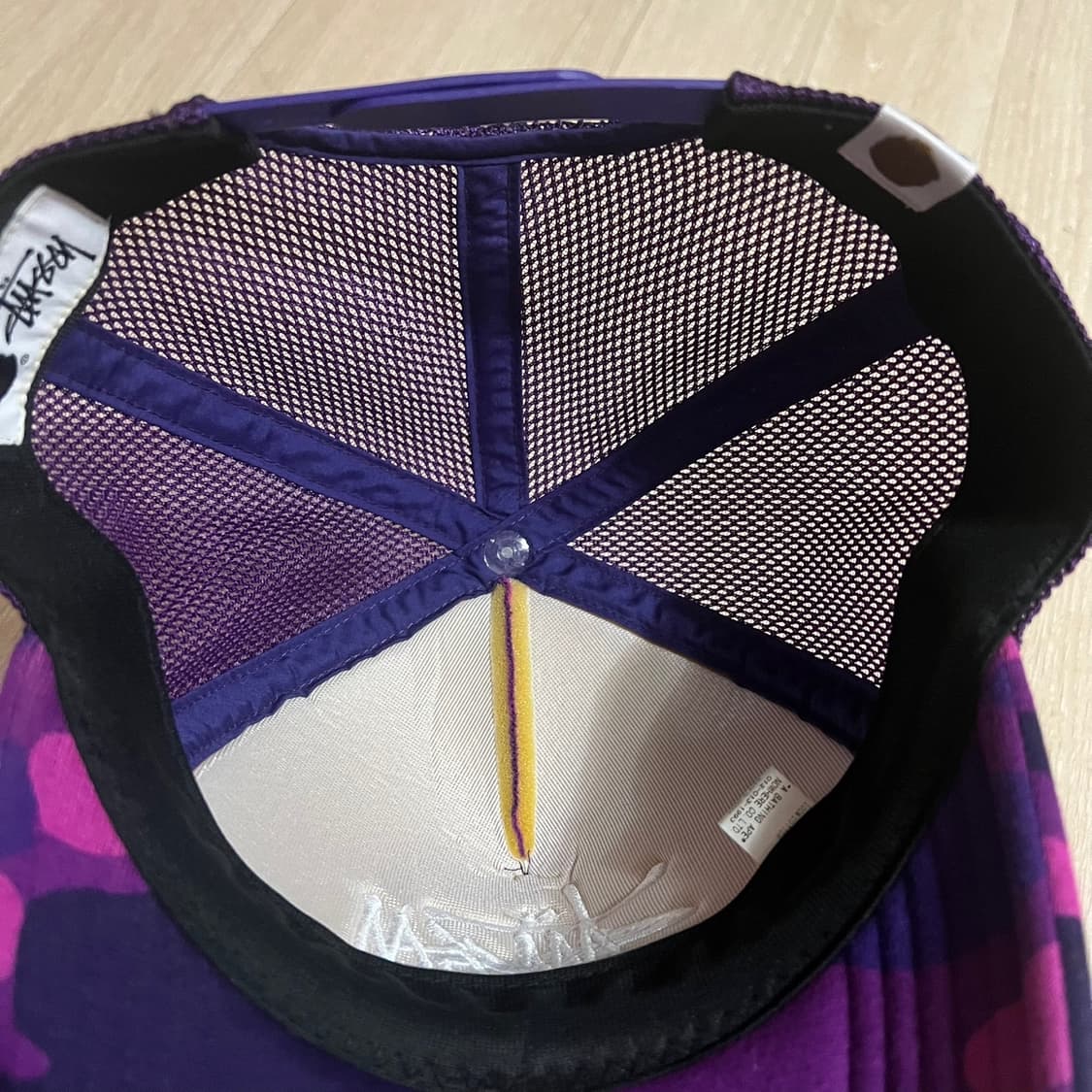 스투시 x 베이프 트러커 캡 퍼플 상품이미지10