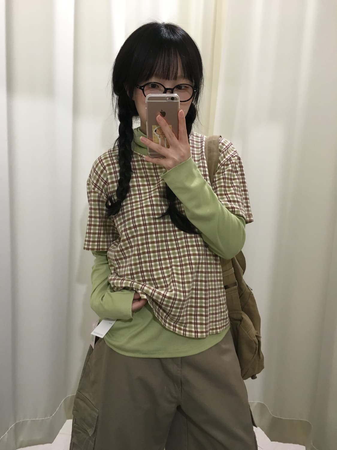 Matcha Plaid Layered Set 상품이미지6