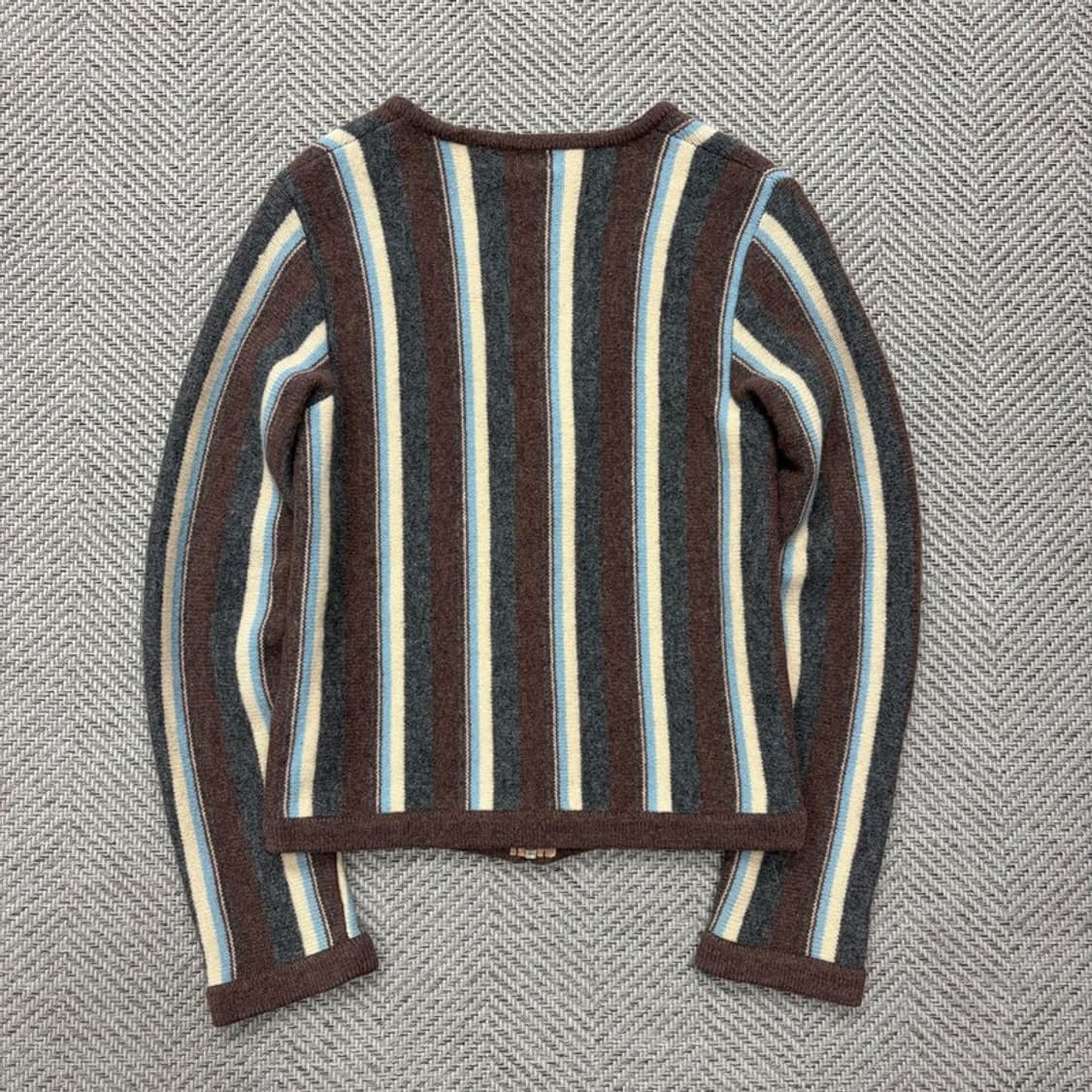 시스템 스트라이프 니트집업 v1920 상품이미지2