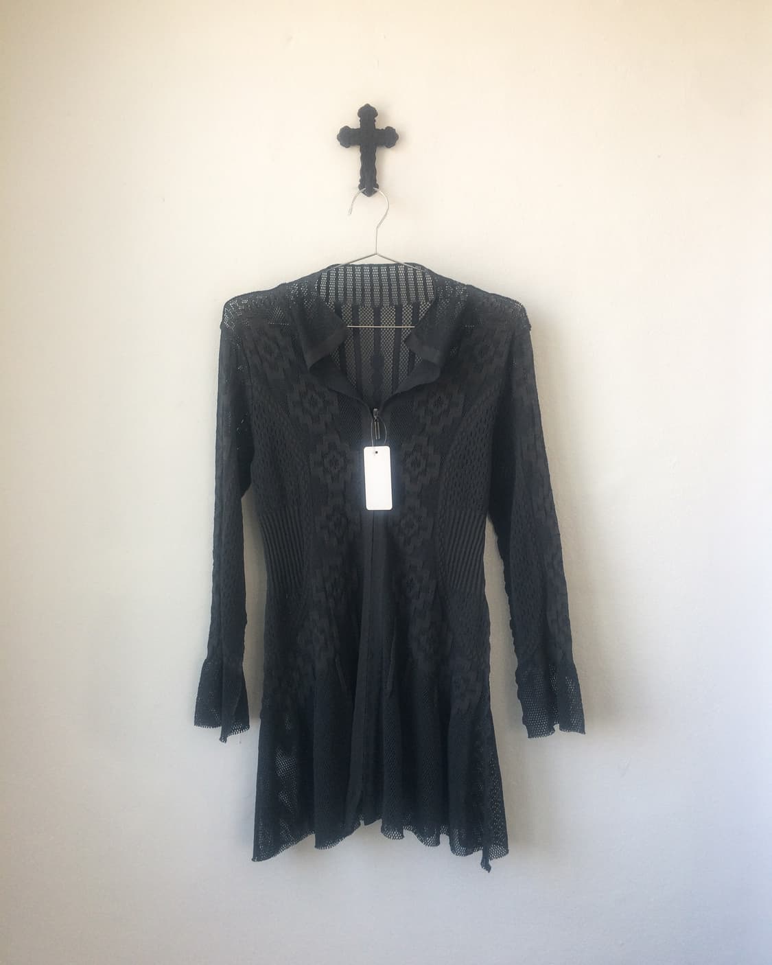 Hiroko bis pattern mesh cardigan 상품이미지1