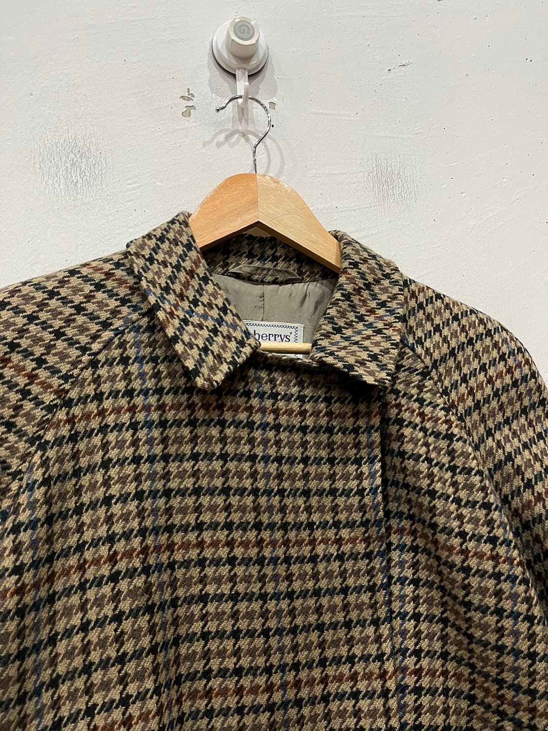 90s 버버리 윌리엄 브라운 하운드투스 울 자켓 우먼즈 상품이미지4