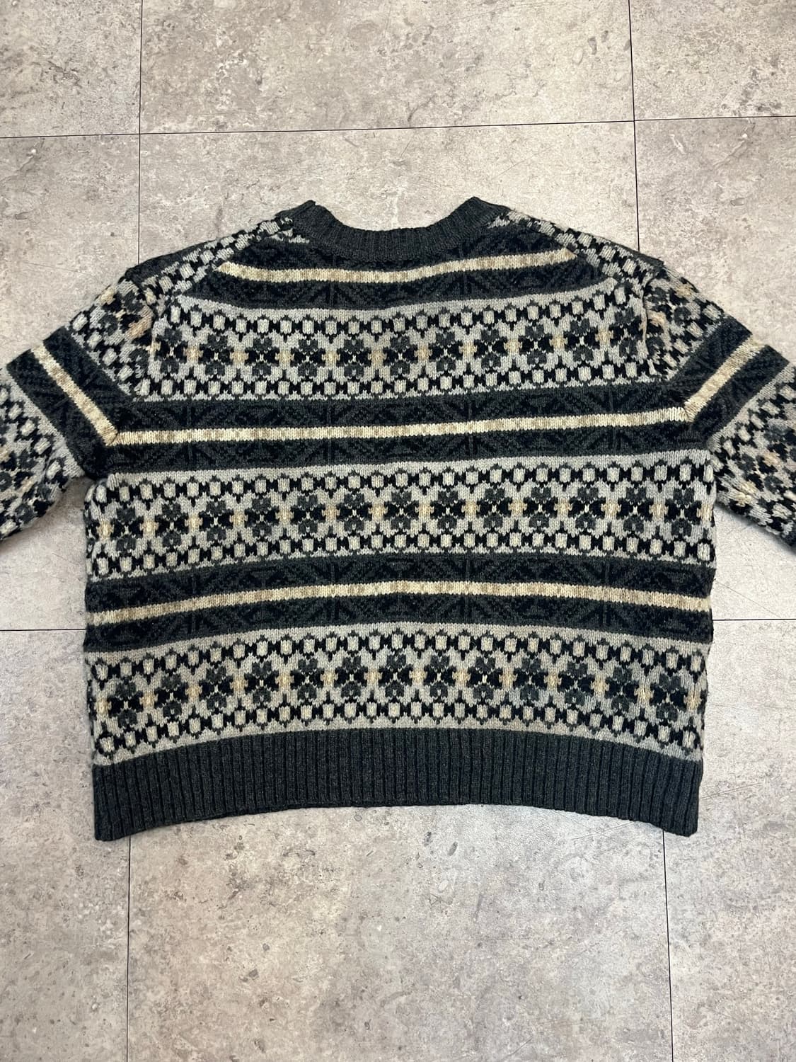 제이크루 패턴 램울 니트 차콜 M #csz2796 상품이미지7