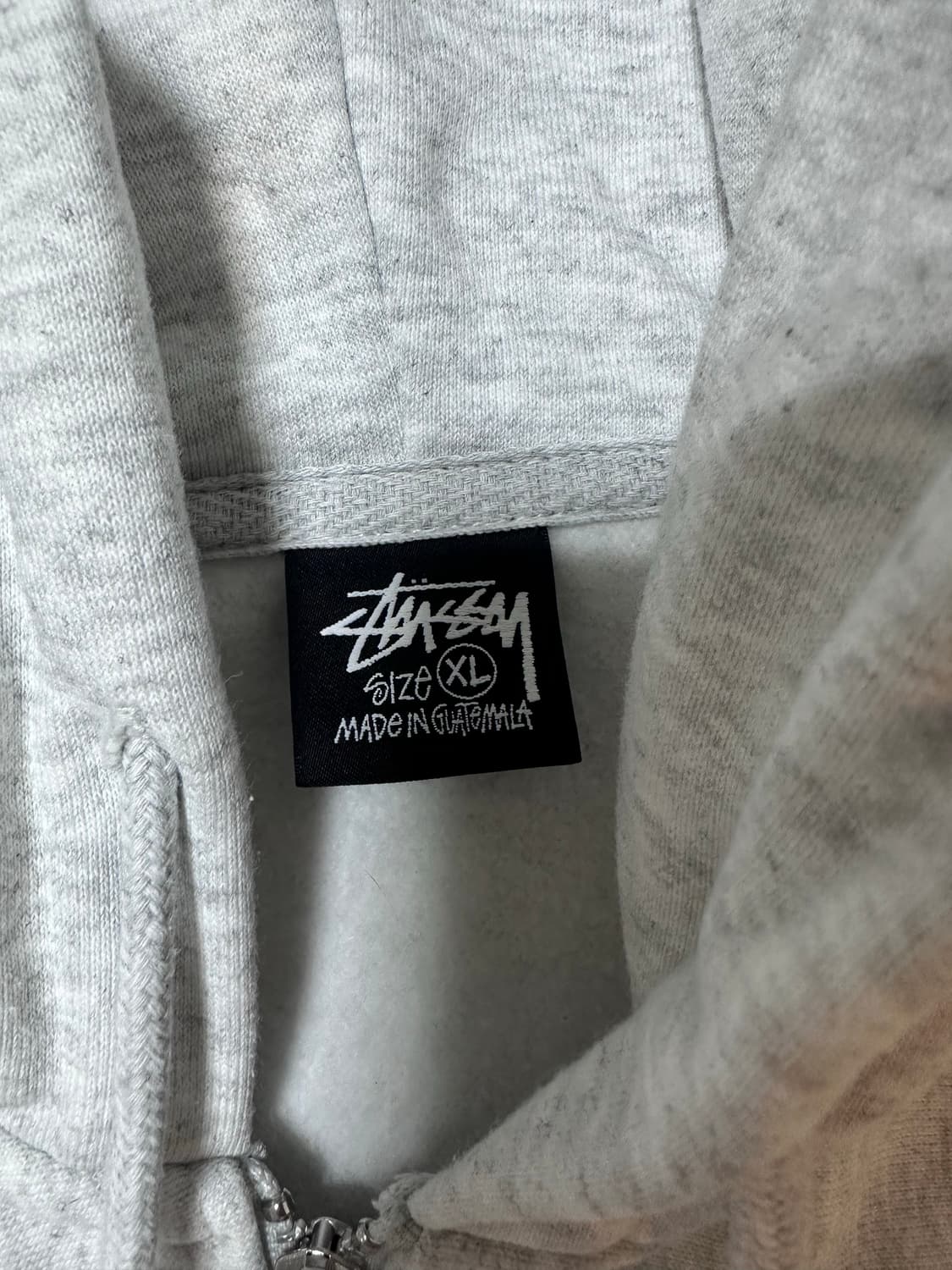 스투시 빅 앤 미티 집 후드 애쉬 헤더 XL 상품이미지3