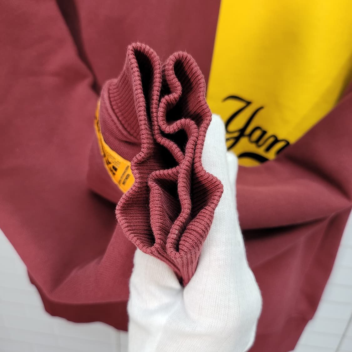 MLB 양키즈 컬러 박스 포이트 후드 긴팔 티셔츠 M/95사이즈 상품이미지7