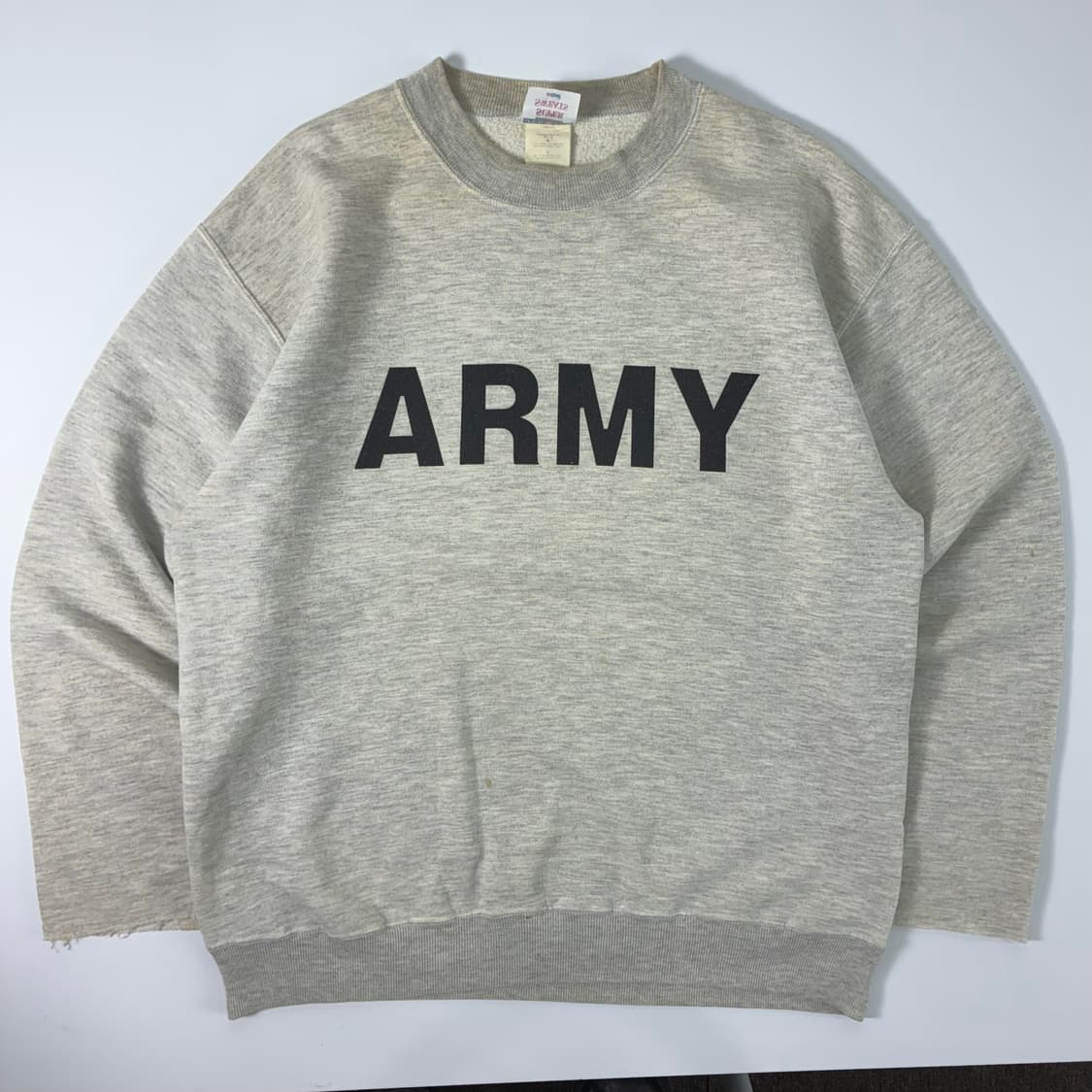 Vintage  90,s USA 아미 밀리터리 그레이 맨투맨  상품이미지2