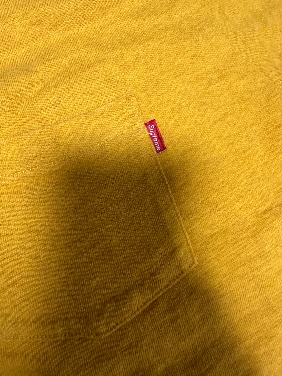 슈프림 옐로우 반팔 티셔츠 (파리 슈프림 구매) 상품이미지3
