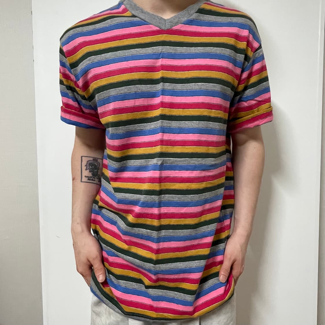 JAPNESE VINTAGE STRIPE SHORT SLEEVE 상품이미지2