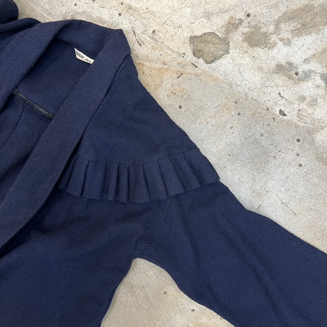 80s 아카이브 꼼데가르송 프릴 코트 상품이미지4