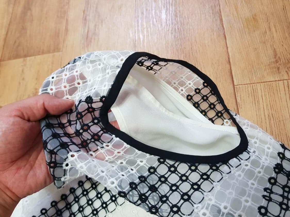 로엠(ROEM) 망사배색티 55-66  상품이미지3