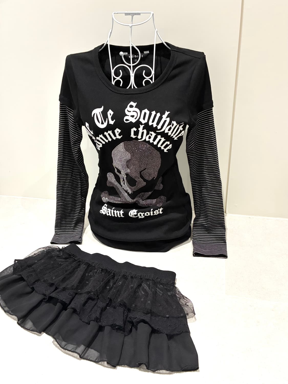 에고이스트 큐빅 롱슬리브 딱붙 상품이미지1