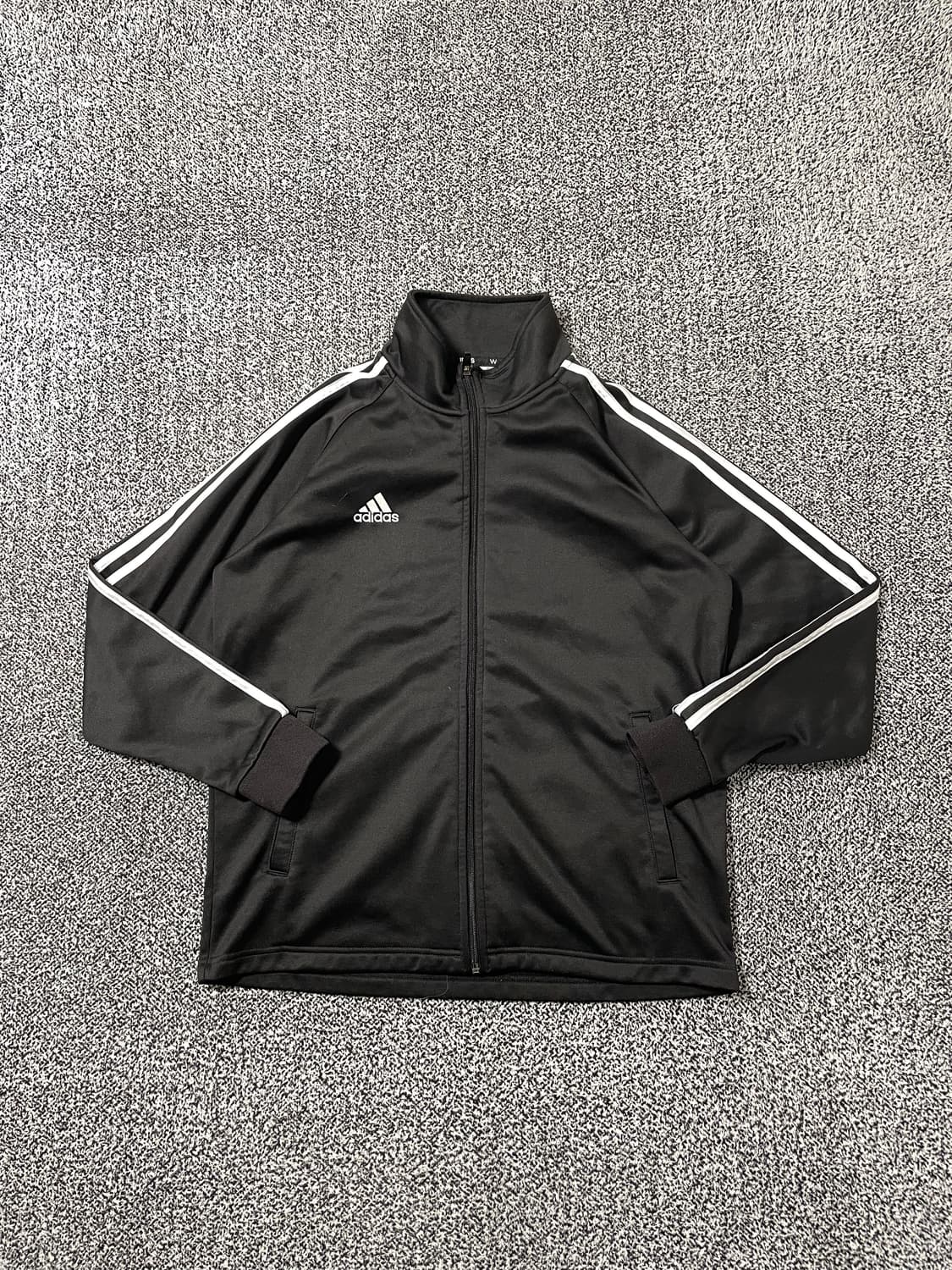 빈티지9. 아디다스 기본 흰검 트랙탑 져지 트레이닝 집업 자켓 상품이미지1