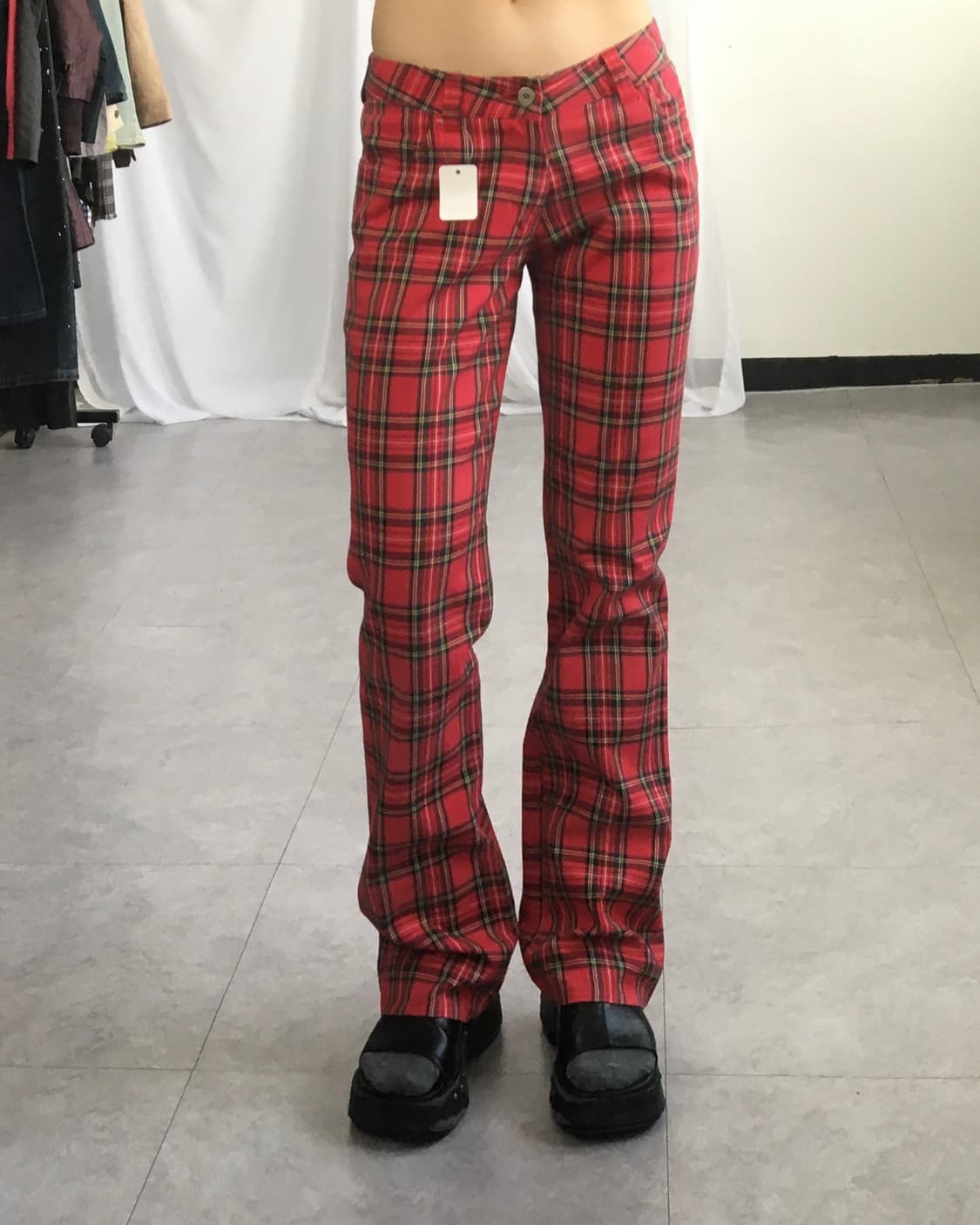 Check pattern cotton pants 상품이미지6