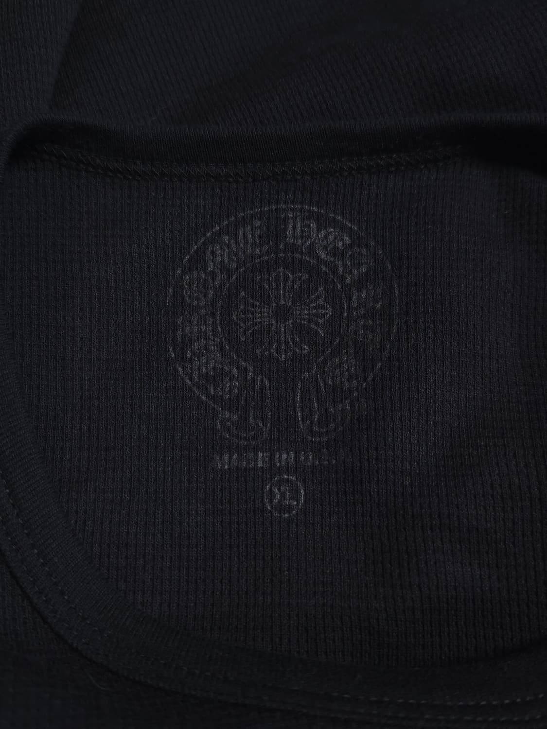 [XL] 크롬하츠 홀스슈 와플 써멀 플로랄 롱슬리브 블랙 상품이미지7