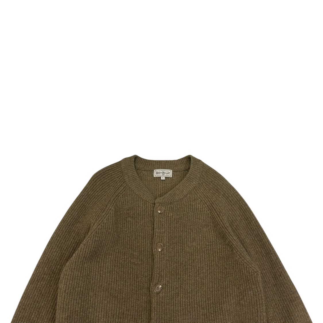 부기홀리데이 램스울 라운드넥 가디건 상품이미지2