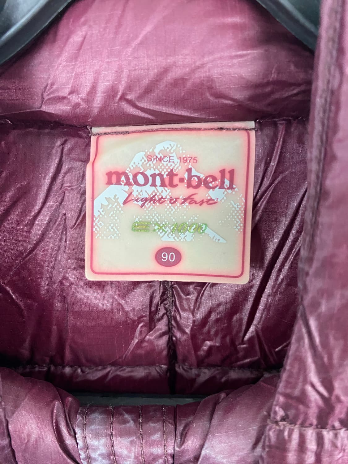 몽벨 ex1000 경량 패딩 여성 90 <534> 상품이미지4