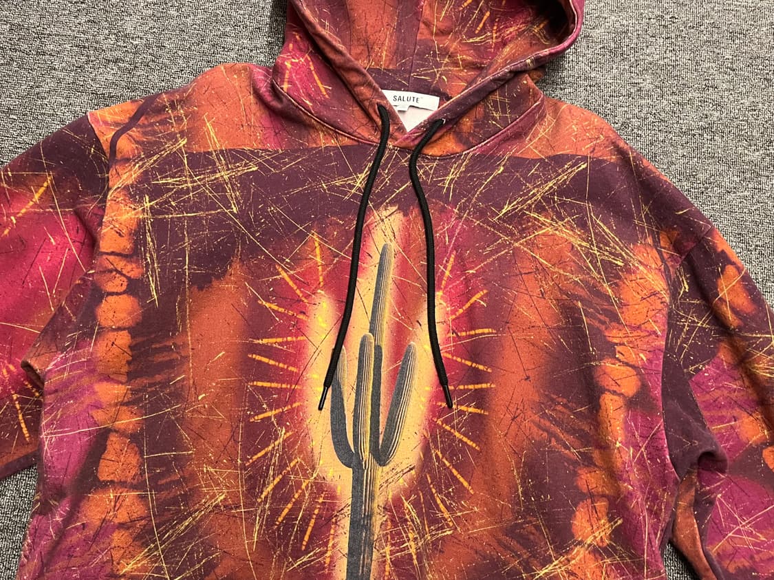 [100~105] 살루트 캑터스 프린팅 후드티 상품이미지2