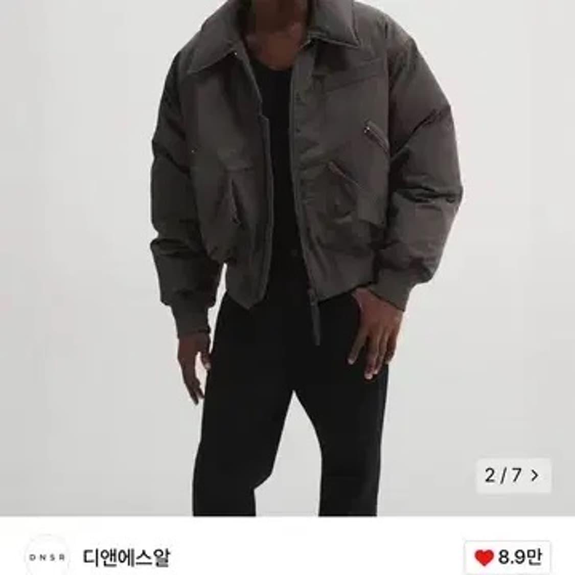 DNSR 플라이트 덕다운 크롭 패딩 상품이미지1