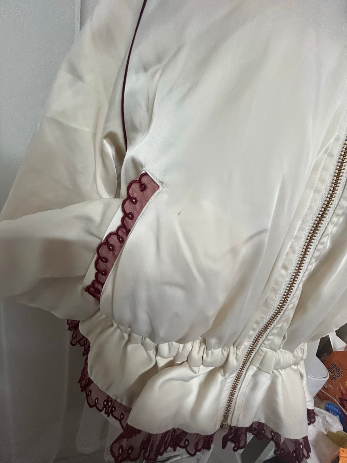 리즈리사 레이스 아일렛 폼폼자켓 라떼갸루 히메갸루 상품이미지5