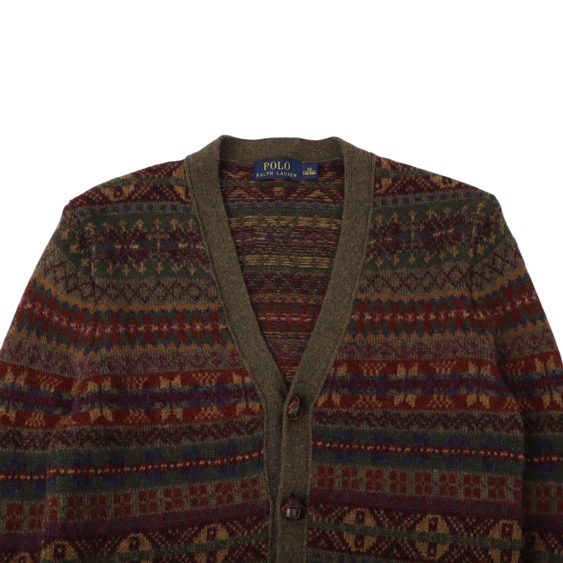 폴로 랄프로렌 카키 페어아일 울 가디건 상품이미지2