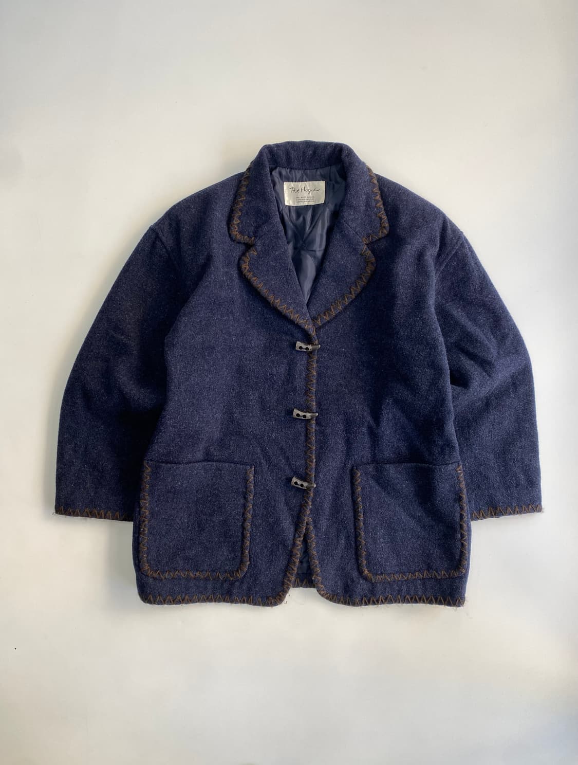 [L] JPN 빈티지 에스닉 토글 울 자켓 상품이미지1