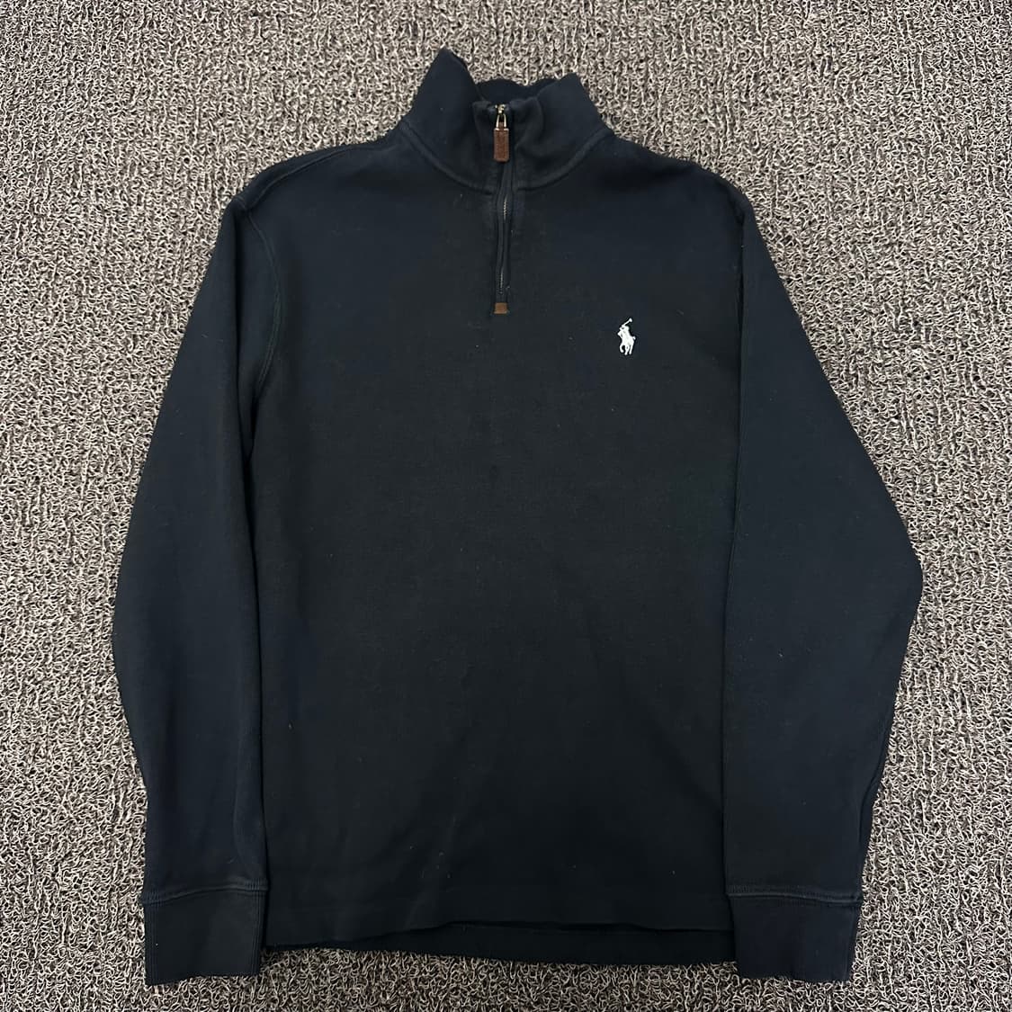 POLO 폴로 랄프로렌 반집업 니트 블랙 S 상품이미지1