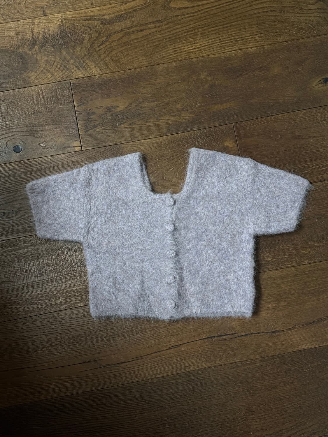 Grove 라벤더 크롭 니트 가디건 상품이미지1