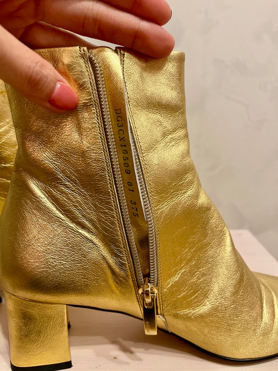 슈콤마보니 골드레더앵클 부츠 375(240) 상품이미지4