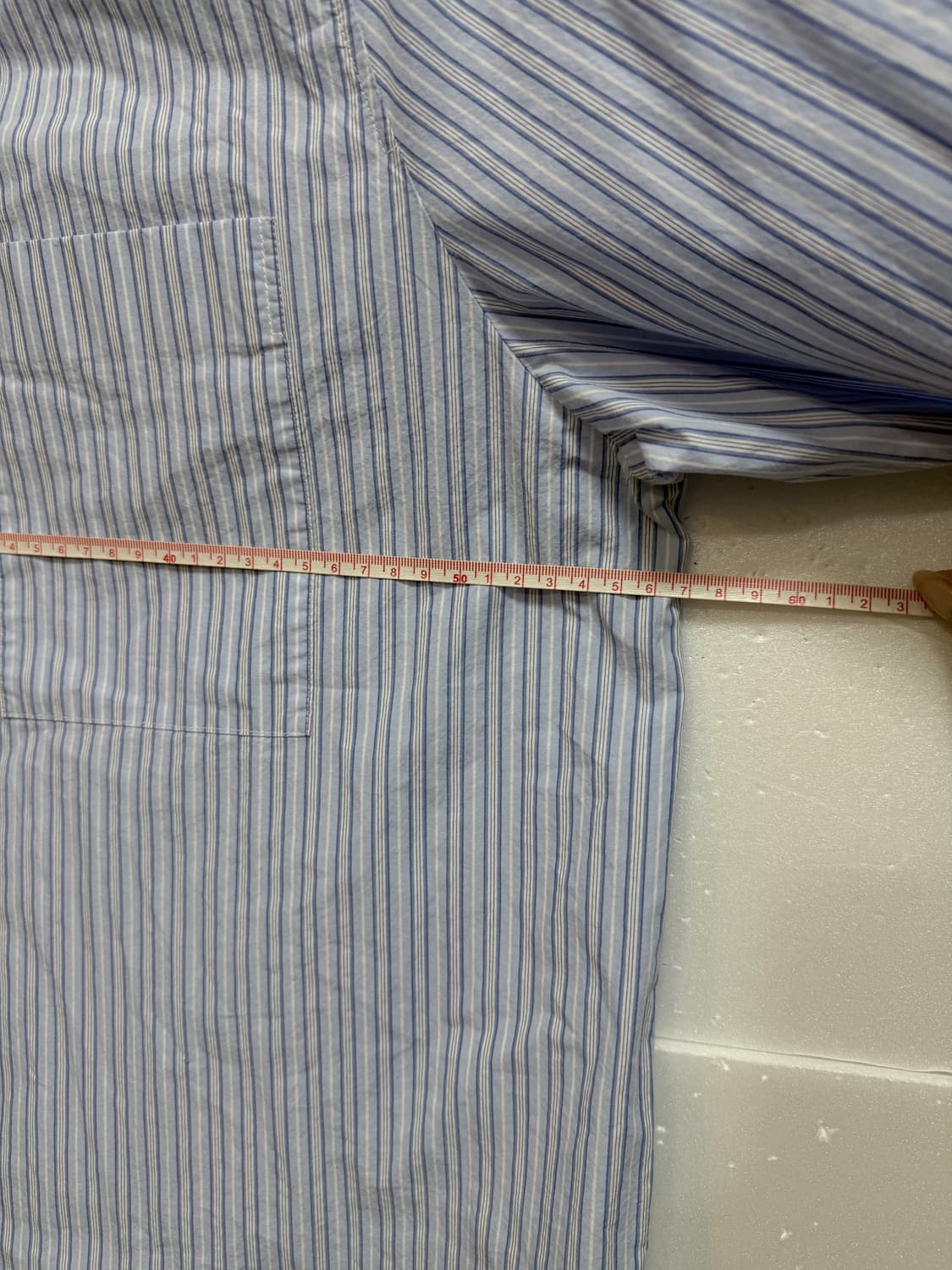 COS 코스 스트라이프 셔츠 블루 66-88 상품이미지9