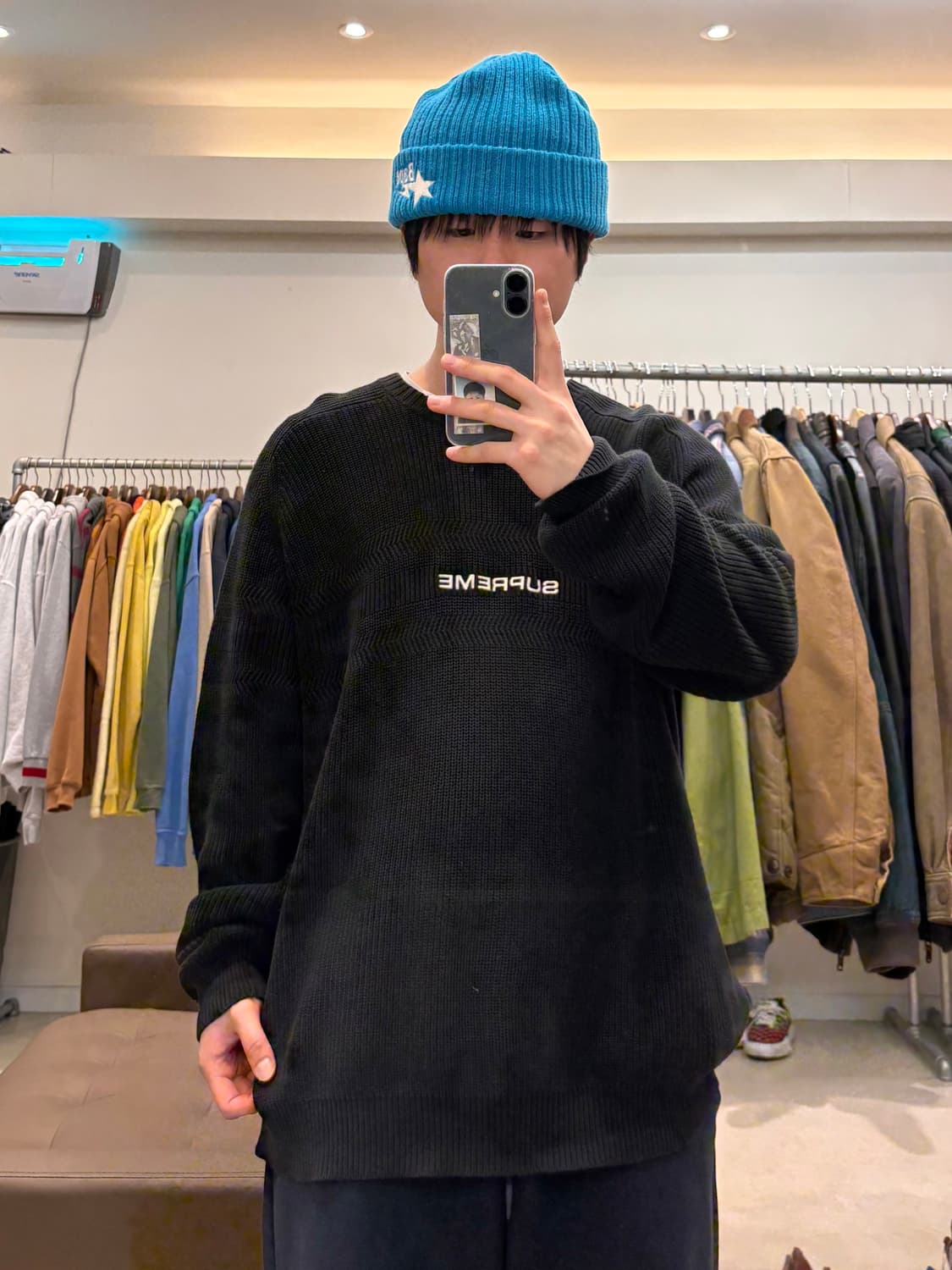 슈프림 체스트 스트라이프 라글란 스웨터 니트 상품이미지8