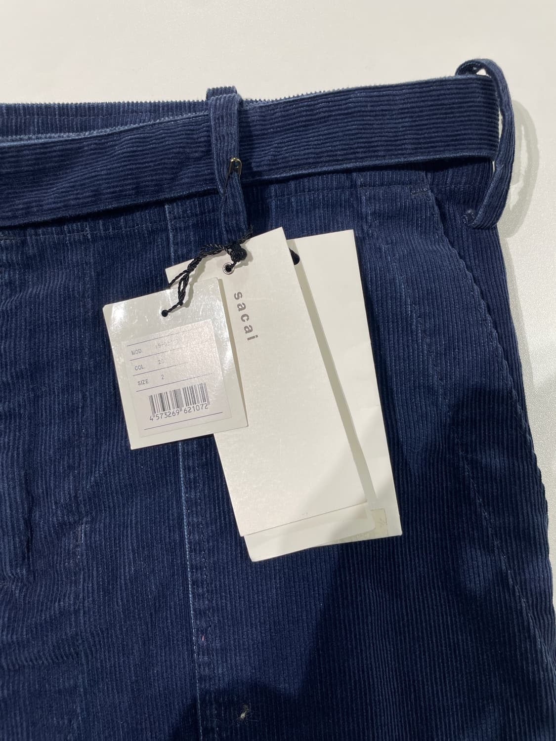 사카이 19A/W 네이비 아프론 코듀로이 팬츠 상품이미지7