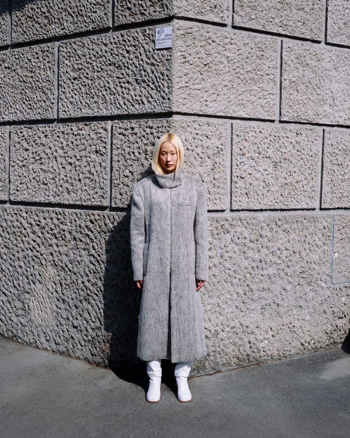 더오픈프로덕트 하이넥 울 오버코트 블랙 상품이미지2