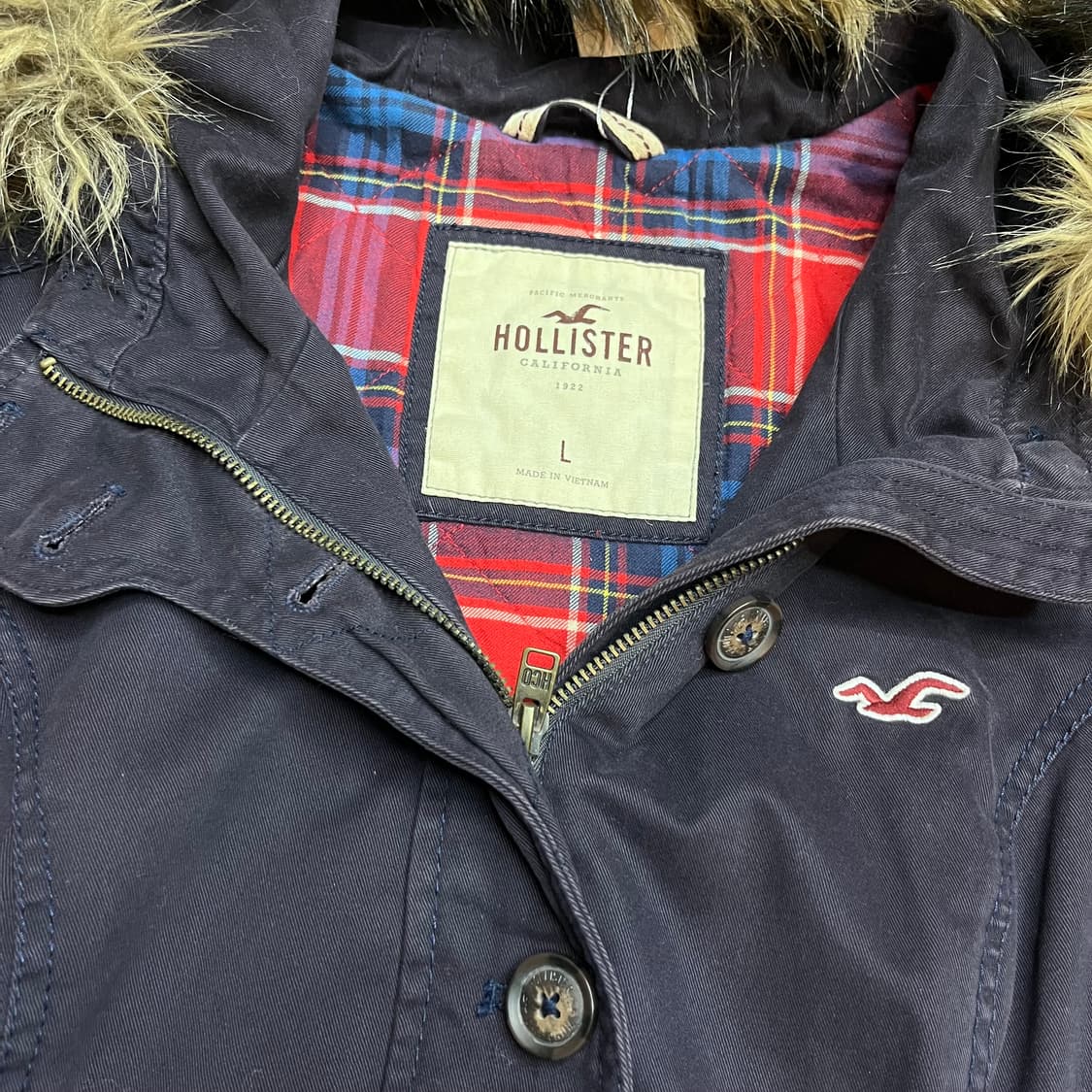 홀리스터 핀터깔 울프죠 후드 자켓 L 상품이미지2