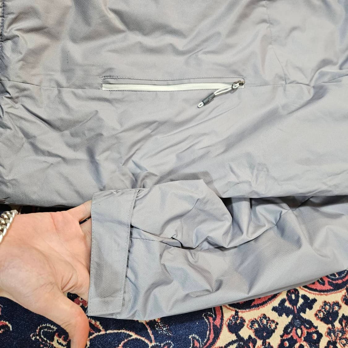 ZEROXPOSUR in USA 플리스 레이어드 누빔 패딩 바람막이  상품이미지7