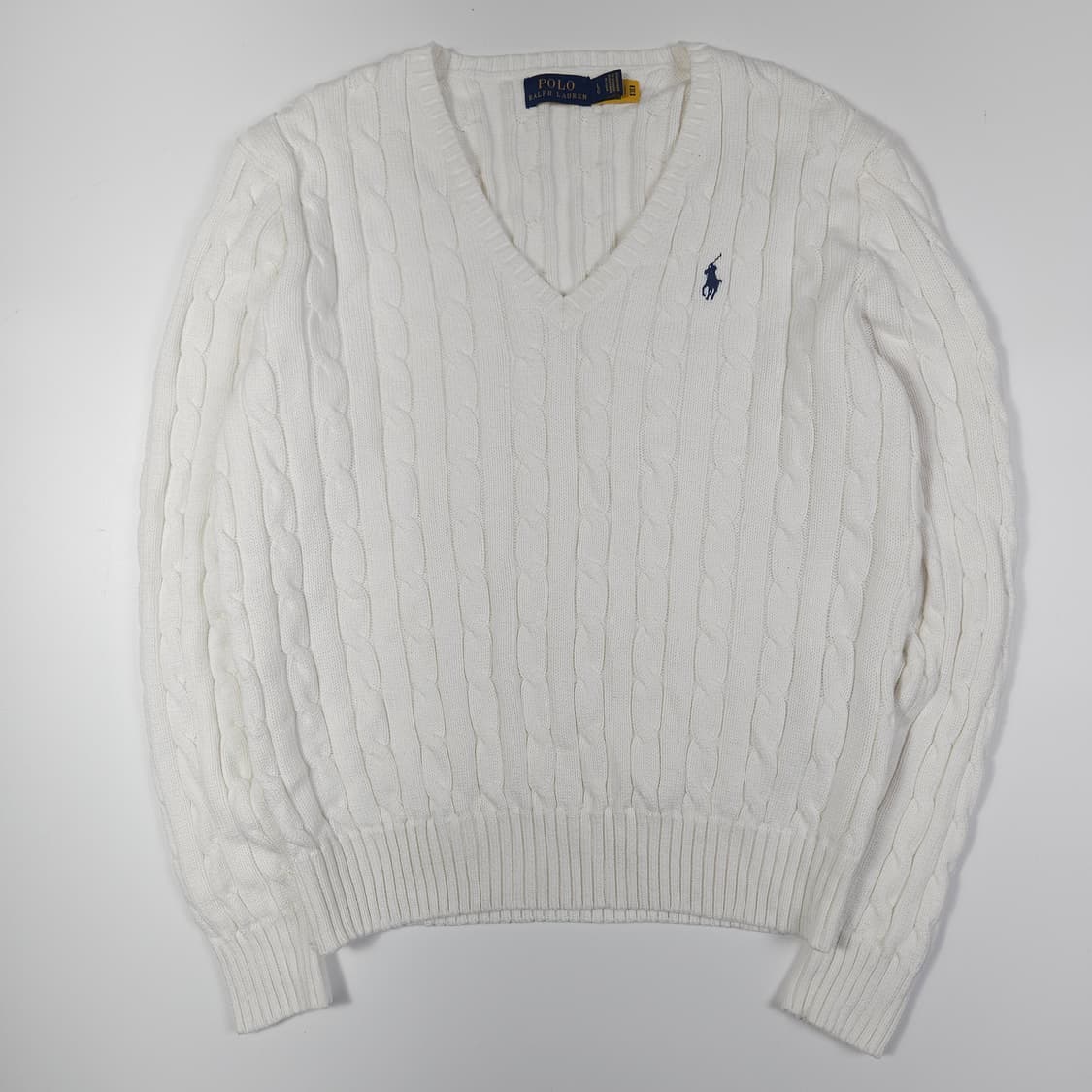 폴로 랄프로렌 화이트 케이블 니트 상품이미지1