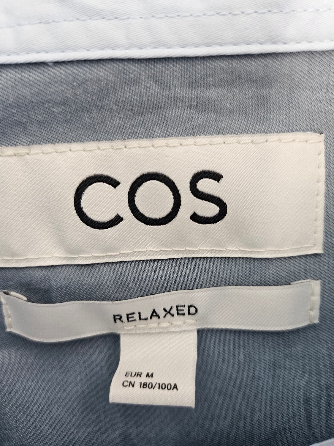 COS 남성 릴렉스핏 컬러 블럭 테일러 셔츠 M 상품이미지3