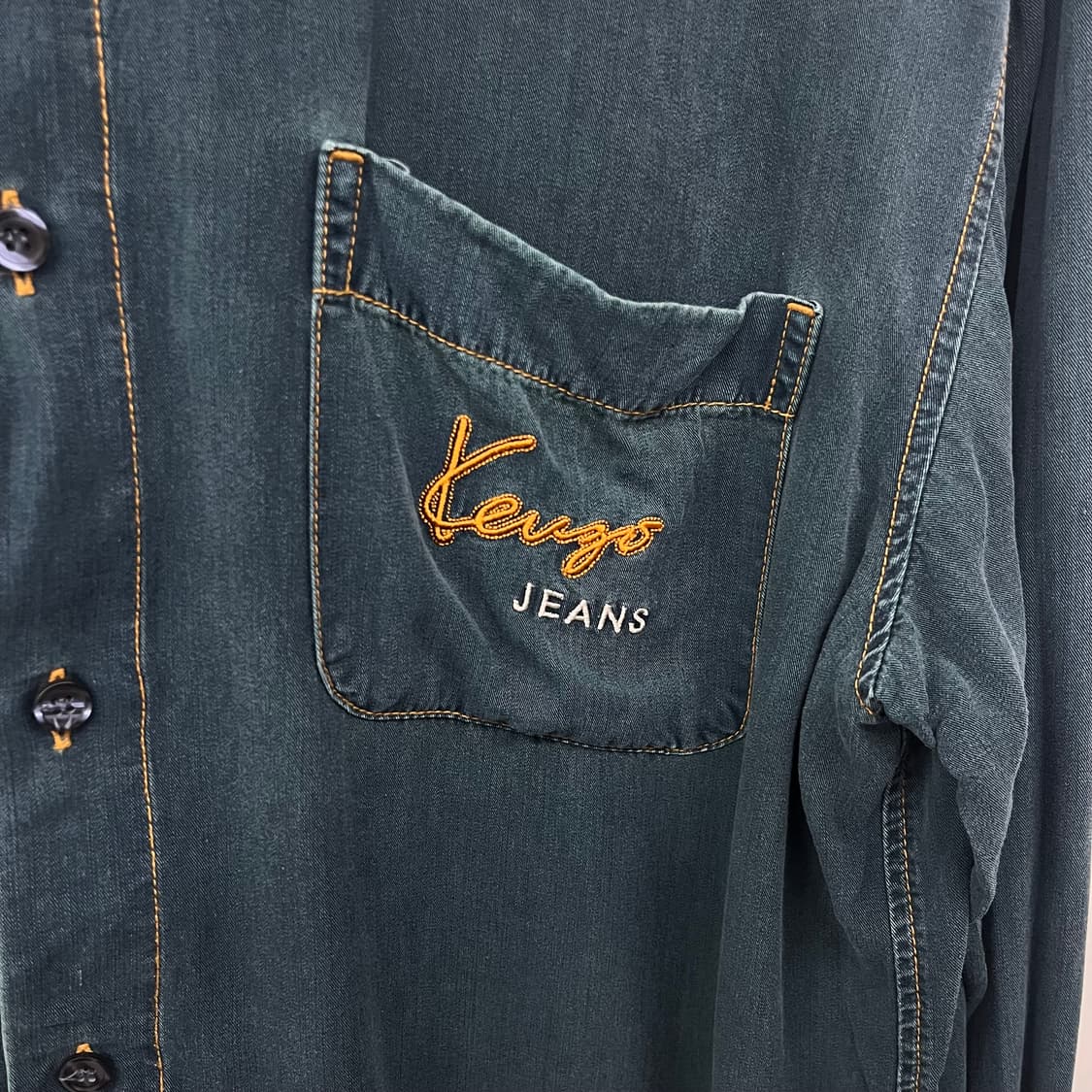 KENZO JEANS 겐조 셔츠 데님 블루 남m 상품이미지3