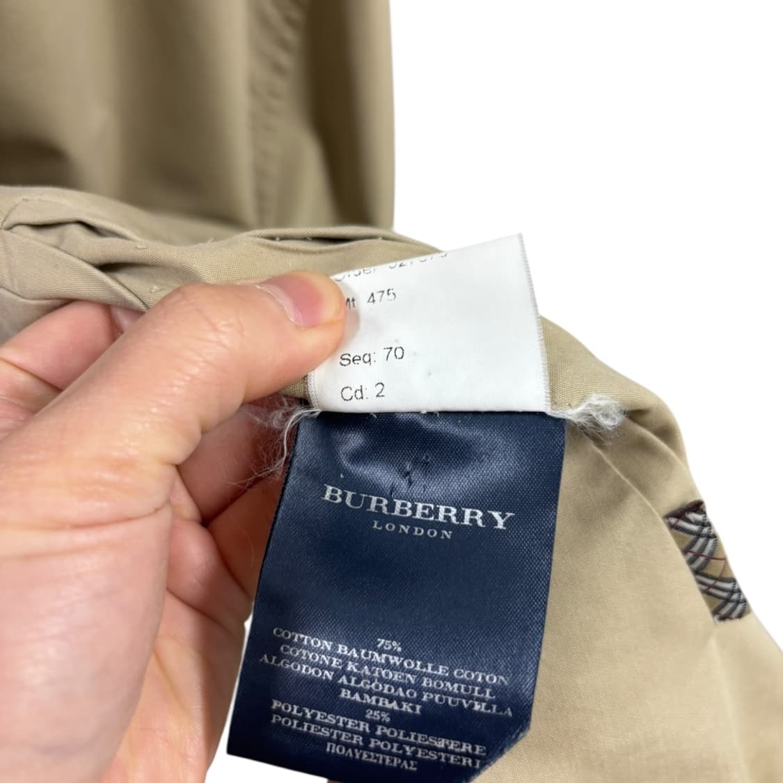 정품) 버버리런던 리버시블 자켓 상품이미지7