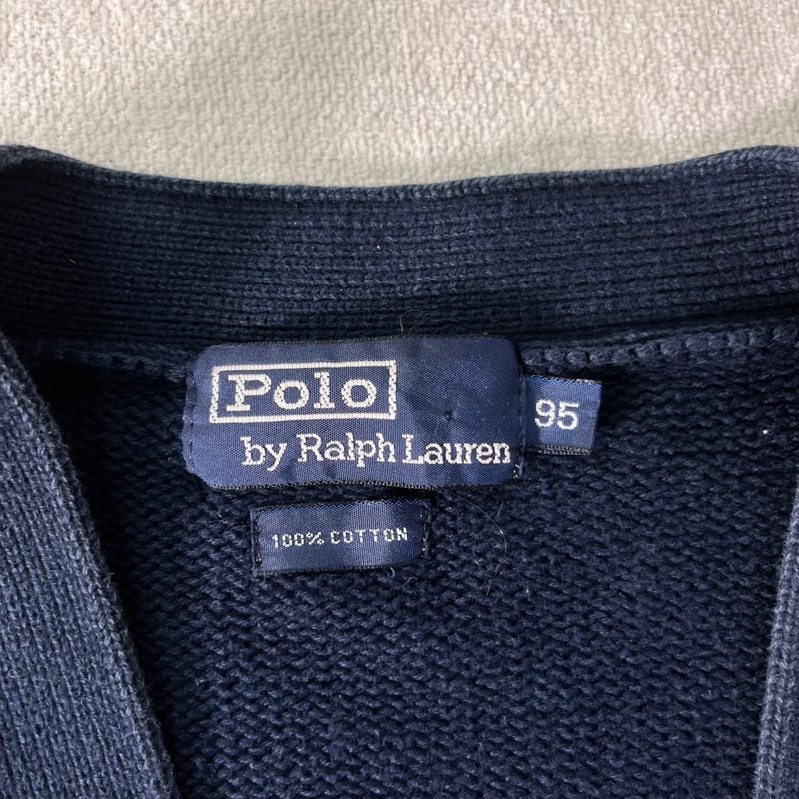 100 폴로랄프로렌 90s 코튼 니트 가디건 상품이미지4