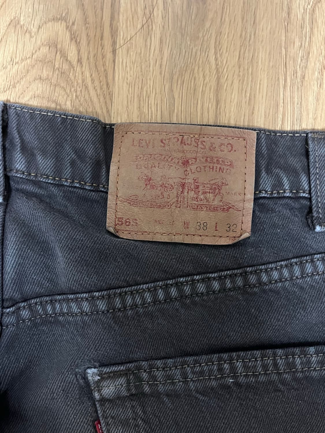 90s 빈티지 리바이스 565 다크브라운 made in usa 38 상품이미지4