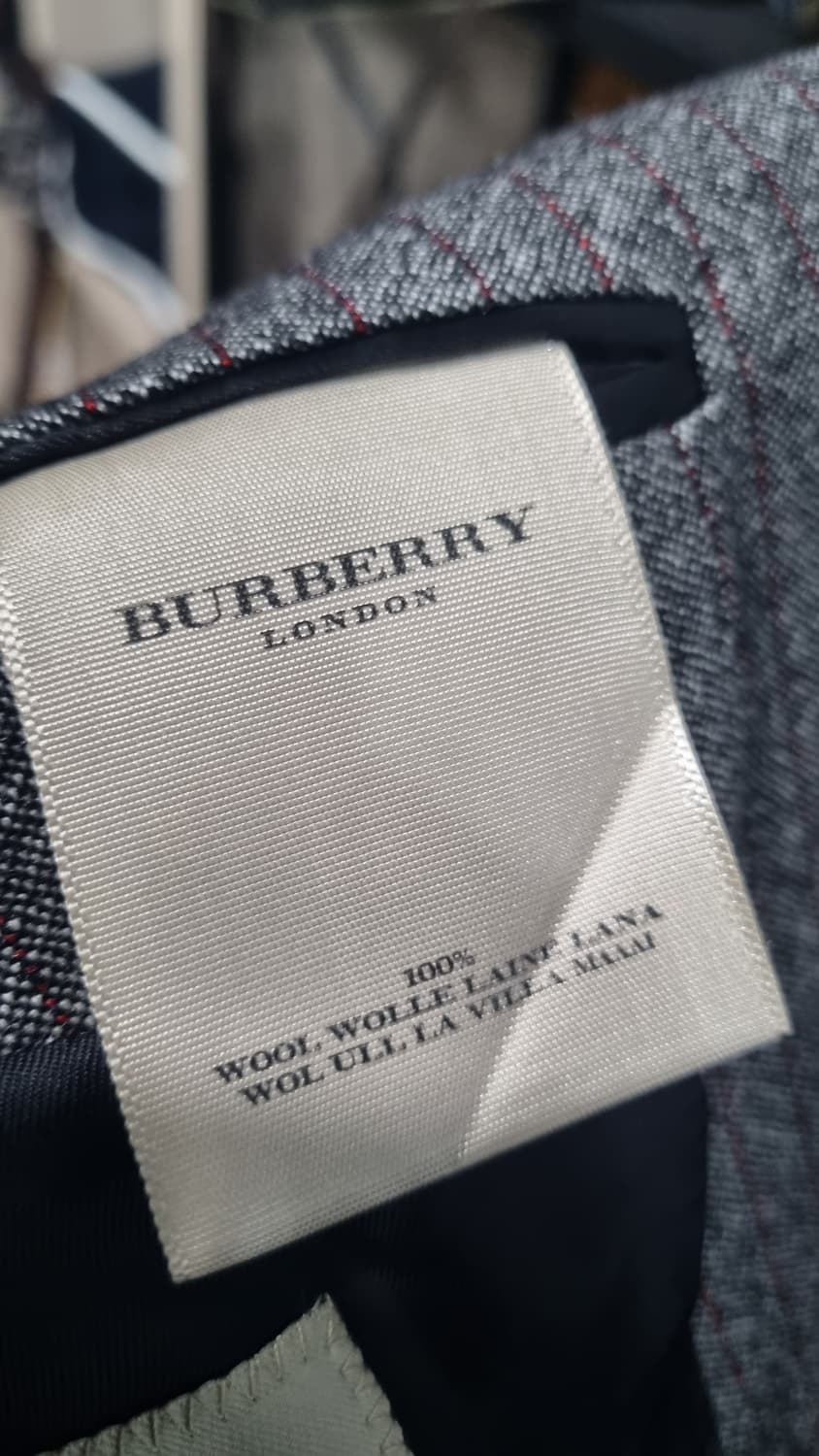버버리 italy 남성용 스트라이프 정장셋업  105size 허리33 상품이미지4