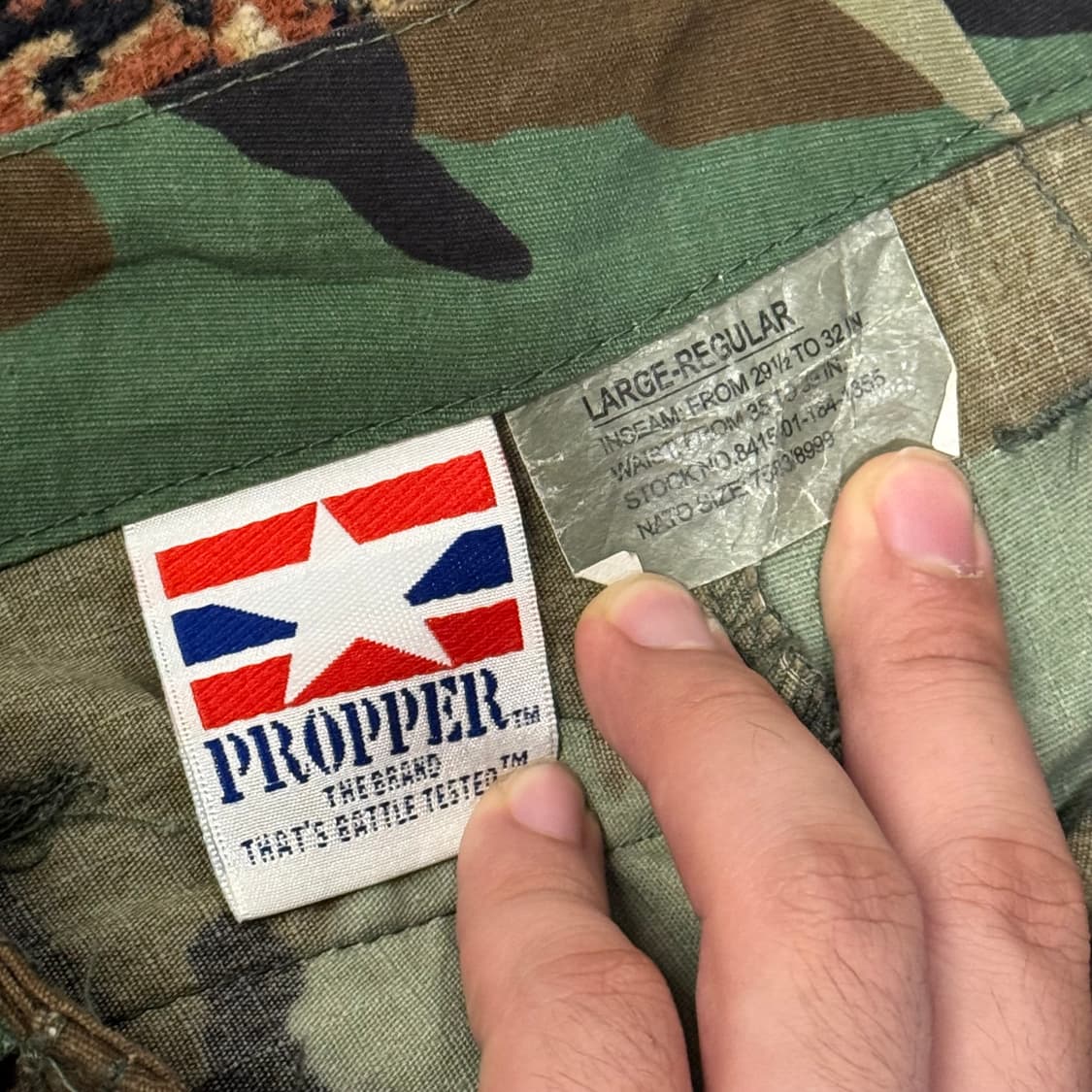 PROPPER 프로퍼 우드랜드 카모 카고 BDU 팬츠 (38) 상품이미지10